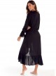 Robe de plage longue noire - Lucca - Milonga