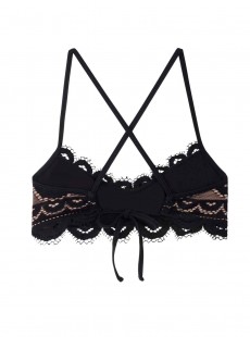 Brassière de bain en dentelle Must Haves Lace Noir - PilyQ