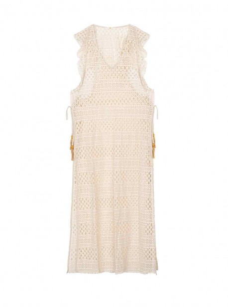 Robe de plage Ivory Blanche - PilyQ