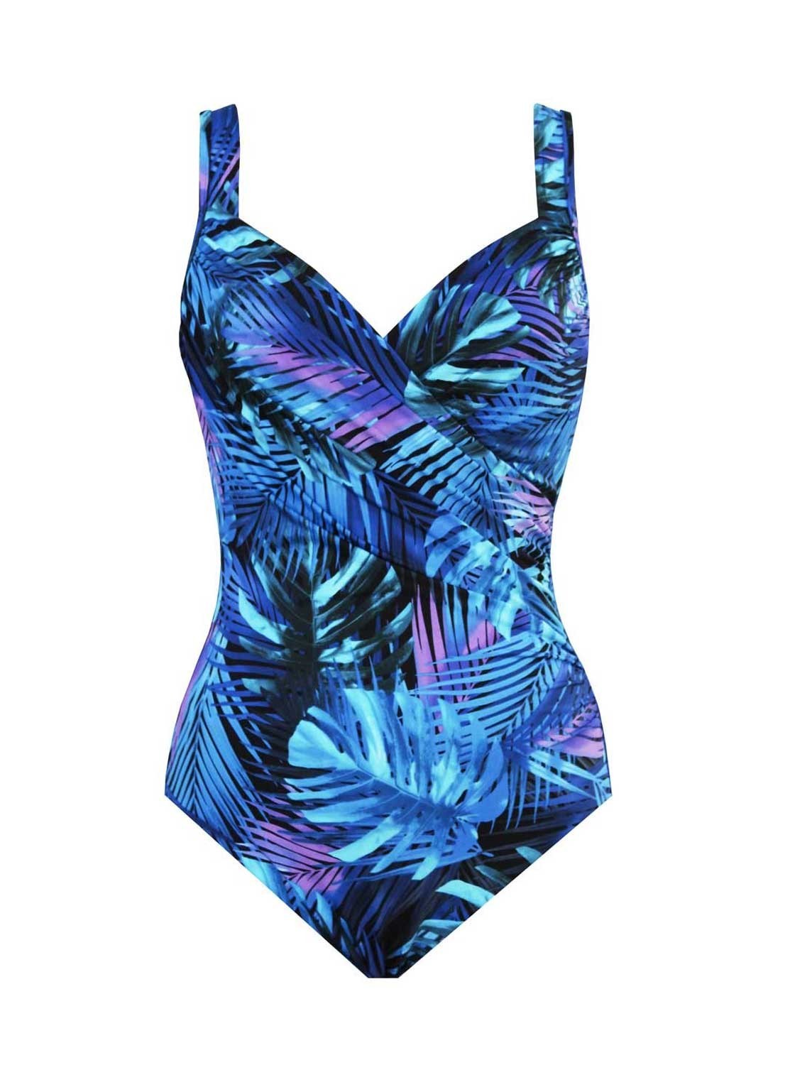 Maillot de bain 1 pièce gainant Seraphina imprimé bleu - Royal Palms