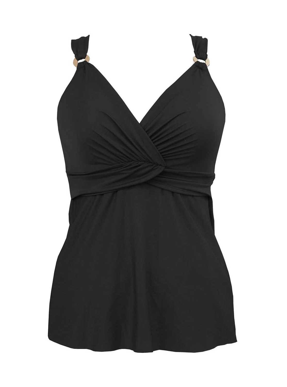 Tankini plongeant Noir Solid "M" Miraclesuit Swimwear