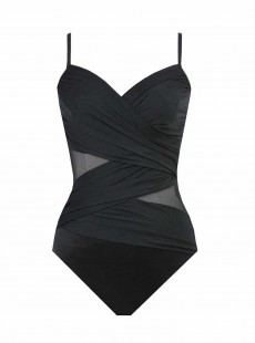 Maillot de bain gainant Mystify Noir - Net Work - "M" - Miraclesuit swimwear