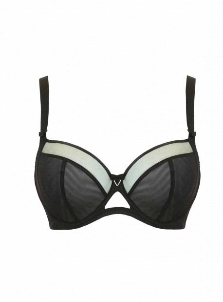 Soutien-gorge balconnet Victory Noir - Curvy Kate Lingerie