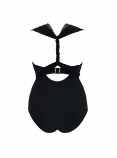 Maillot de bain 1 pièce Bandeau multi-options Wrapsody Black - Curvy Kate Swimwear