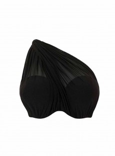 Haut de Maillot de bain Bandeau Multi-options Wrapsody Black - Curvy Kate Swimwear