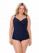 Culotte de bain classique Bleu Marine - Les bas -"W" - Miraclesuit Swimwear    