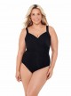 Maillot de bain gainant Sanibel Noir - Must haves -  "W" -Miraclesuit Swimwear