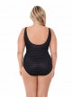 Maillot de bain gainant Oceanus Noir - Must haves - Pin point - "W" -Miraclesuit Swimwear       