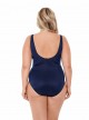 Maillot de bain gainant Crossover Bleu Nuit - Illusionists - "W" -Miraclesuit Swimwear