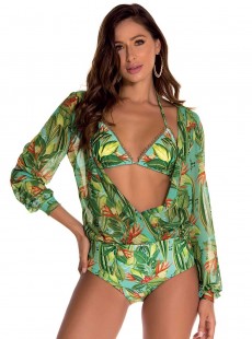 Maillot de bain 1 pièce manches longues - Oasis - Milonga