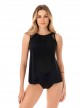 Ursula Tankini Top Noir - Illusionists - "M" -Miraclesuit Swimwear