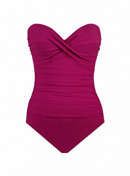 Maillot de bain gainant Madrid Rose - Rock Solid - "M" - Miraclesuit Swimwear