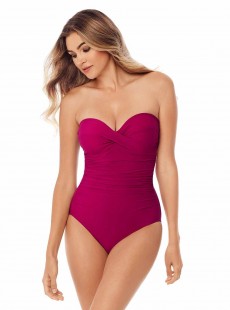 Maillot de bain gainant Madrid Rose - Rock Solid - "M" - Miraclesuit Swimwear