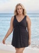 Robe de bain gainante Marais Noir - Must haves - Pin point - "W" - Miraclesuit Swimwear