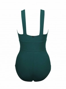 Maillot de bain lissant 1 pièce Aurora Vert - Northern Lights - Amoressa