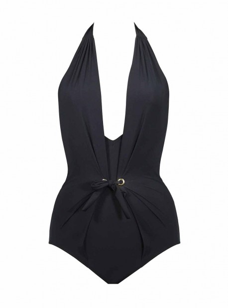 Maillot de bain lissant 1 pièce Jupiter Noir - Solar - Amoressa