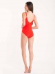 Maillot de bain sculptant 1 pièce Mirabasic Urania - Rouge - Miradonna