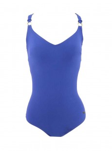 Maillot de bain sculptant 1 pièce Mirabasic Urania - Bleu - Miradonna