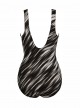 Maillot de bain une pièce Escape Noir et Blanc -  Warp Speed - "M" - Miraclesuit Swimwear