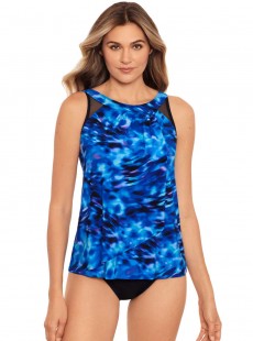 Tankini Ursula Bleu - Cloud Leopard - "M" - Miraclesuit Swimwear