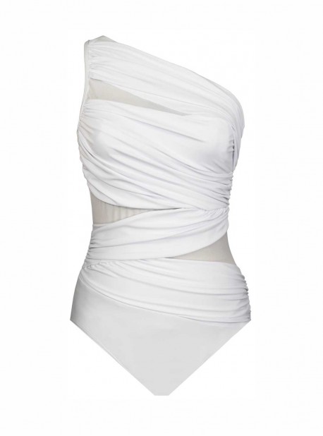 Maillot de bain gainant Jena Blanc - Network - "M" - Miraclesuit Swimwear