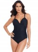 Maillot de bain une pièce Captivate Noir - Rock Solid - "M" - Miraclesuit Swimwear