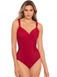 Maillot de bain gainant Siren Rouge -Razzle Dazzle -  "M" -Miraclesuit Swimwear