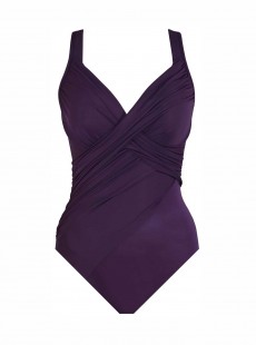 Maillot de bain gainant Revele Violet - Rock Solid - "M" - Miraclesuit Swimwear