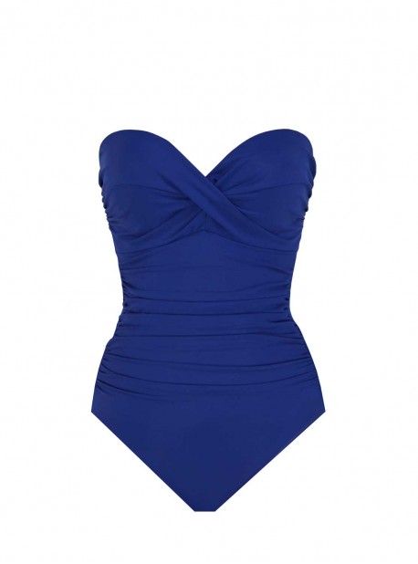 Maillot de bain gainant Madrid Bleu - Rock Solid - "M" - Miraclesuit Swimwear