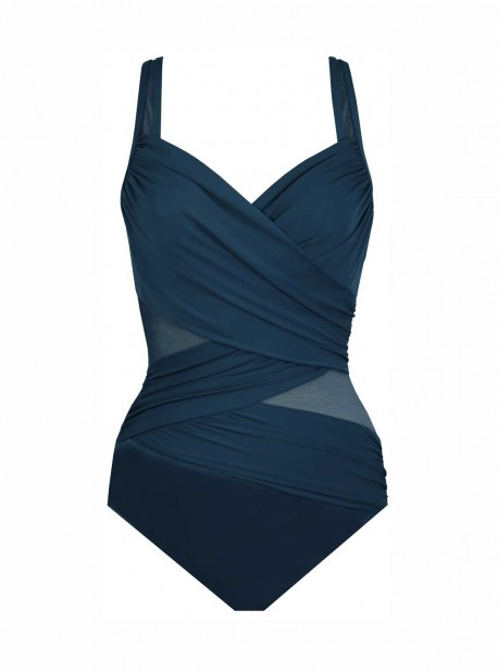 Maillot de bain gainant Madero Bleu nuit - Network - FC - Miraclesuit  Swimwear