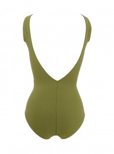 Maillot de bain sculptant 1 pièce Mirabasic Athena - Vert - Miradonna