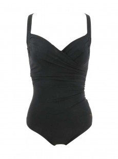 Maillot de bain sculptant 1 pièce Mirabasic Nemesis - Noir - Miradonna