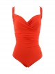 Maillot de bain sculptant 1 pièce Mirabasic Nemesis - Rouge - Miradonna