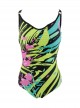 Maillot de bain sculptant 1 pièce Urania multicolore - Tulip - Miradonna