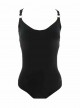 Maillot de bain sculptant 1 pièce Mirabasic Urania - Noir - Miradonna