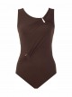 Maillot de bain lissant 1 pièce Uhura marron - U Turn - Amoressa