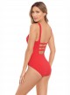 Maillot de bain lissant 1 pièce Divine rouge - Discotheque - Amoressa