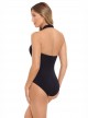 Maillot de bain lissant 1 pièce Drake noir - Oil Slick- Amoressa