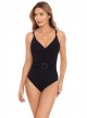 Maillot de bain lissant 1 pièce Getty noir - Oil Slick - Amoressa