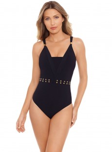 Maillot de bain lissant 1pièce Luma noir - Cash - Amoressa