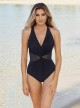 Maillot de bain 1 pièce gainant Wrapture Noir - Illusionists - " M " - Miraclesuit Swimwear