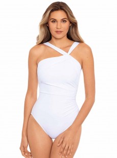 Maillot de bain gainant Europa Blanc - Rock Solid - "M" - Miraclesuit Swimwear