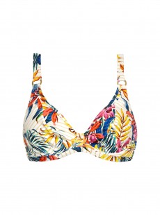 Haut de maillot de bain tour de cou imprimé tropical - Paradise Morning - Cyell