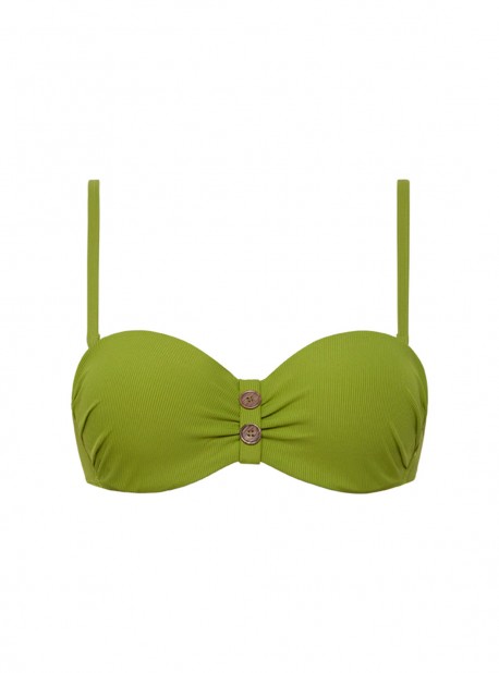 Haut de maillot de bain bandeau vert - Pandan Cake - Cyell