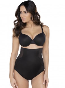 Culotte gainante taille haute Noire - Fit & Firm - Miraclesuit Shapewear