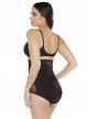 Culotte gainante taille extra-haute noire - Sexy Sheer Shaping - Miraclesuit Shapewear