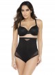 String gainant taille haute noir - Sexy Sheer Shaping - Miraclesuit Shapewear