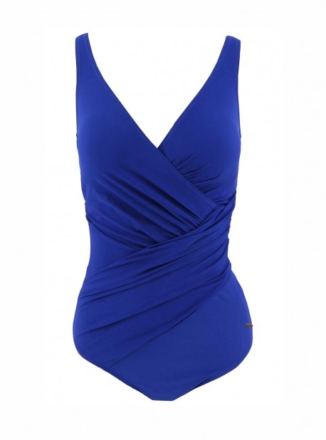 Maillot de bain sculptant 1 pièce Bleu Athena - Mirabasic - Miradonna