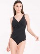 Maillot de bain sculptant 1 pièce Noir Athena - Mirabasic - Miradonna