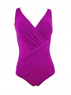 Maillot de bain sculptant 1 pièce Fuchsia Athena - Mirabasic - Miradonna